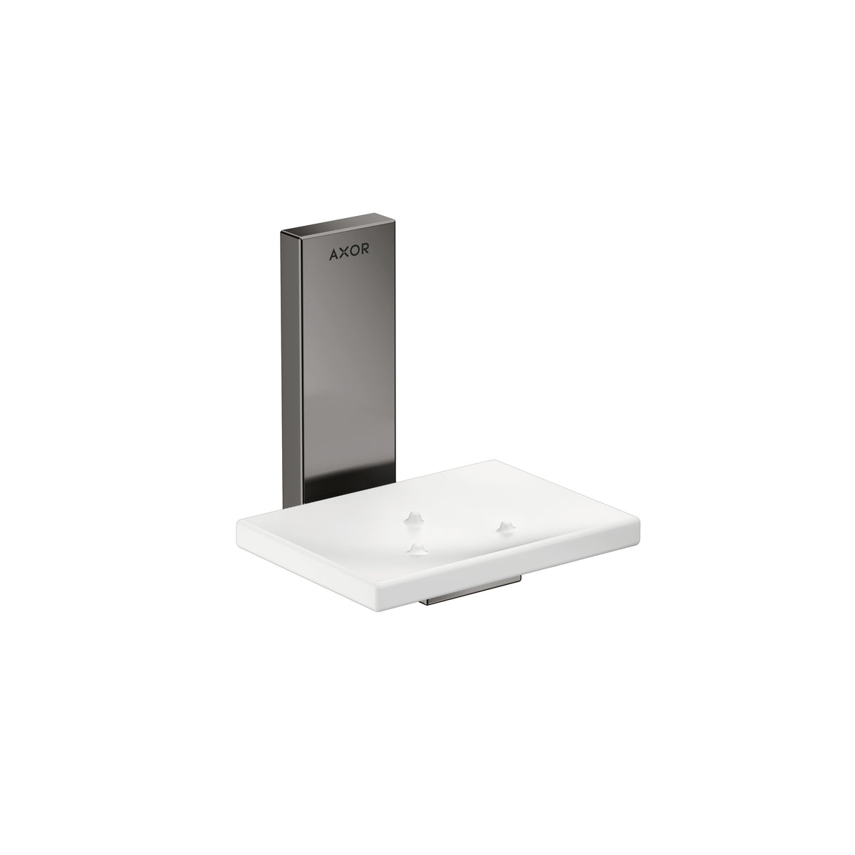 AXOR 42605330 Universal Rectangular Soap Dish - Polished Black Chrome