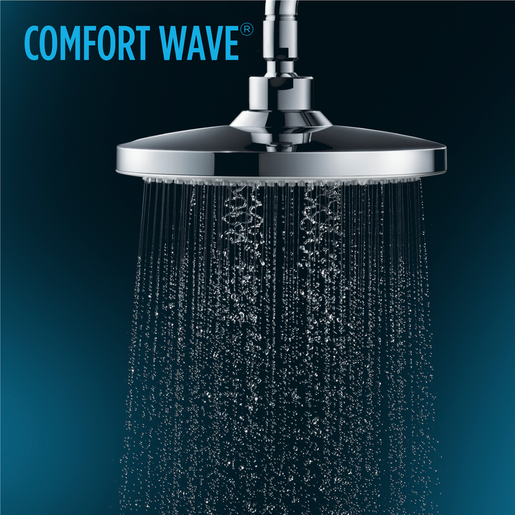 TOTO TBW02004U1#CP G Series 2.5 Gpm Multifunction 8.5 Inch Square Showerhead With Comfort Wave And Warm Spa - Polished Chrome