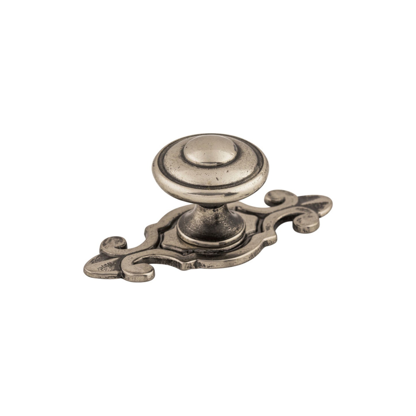 TOP KNOBS M464 Canterbury 1 1/4" Diameter Round Knob - Pewter Antique