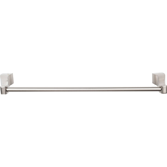 TOP KNOBS AQ10BSN Aqua Single 31 1/4" Wall Mounted Towel Bar - Brushed Satin Nickel