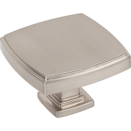 JEFFREY ALEXANDER 141L-SN Renzo 1-3/4" Diameter Square Knob - Satin Nickel