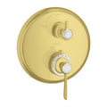 AXOR 16801251 Montreux Thermostatic Trim with Volume Control - Brushed Gold Optic
