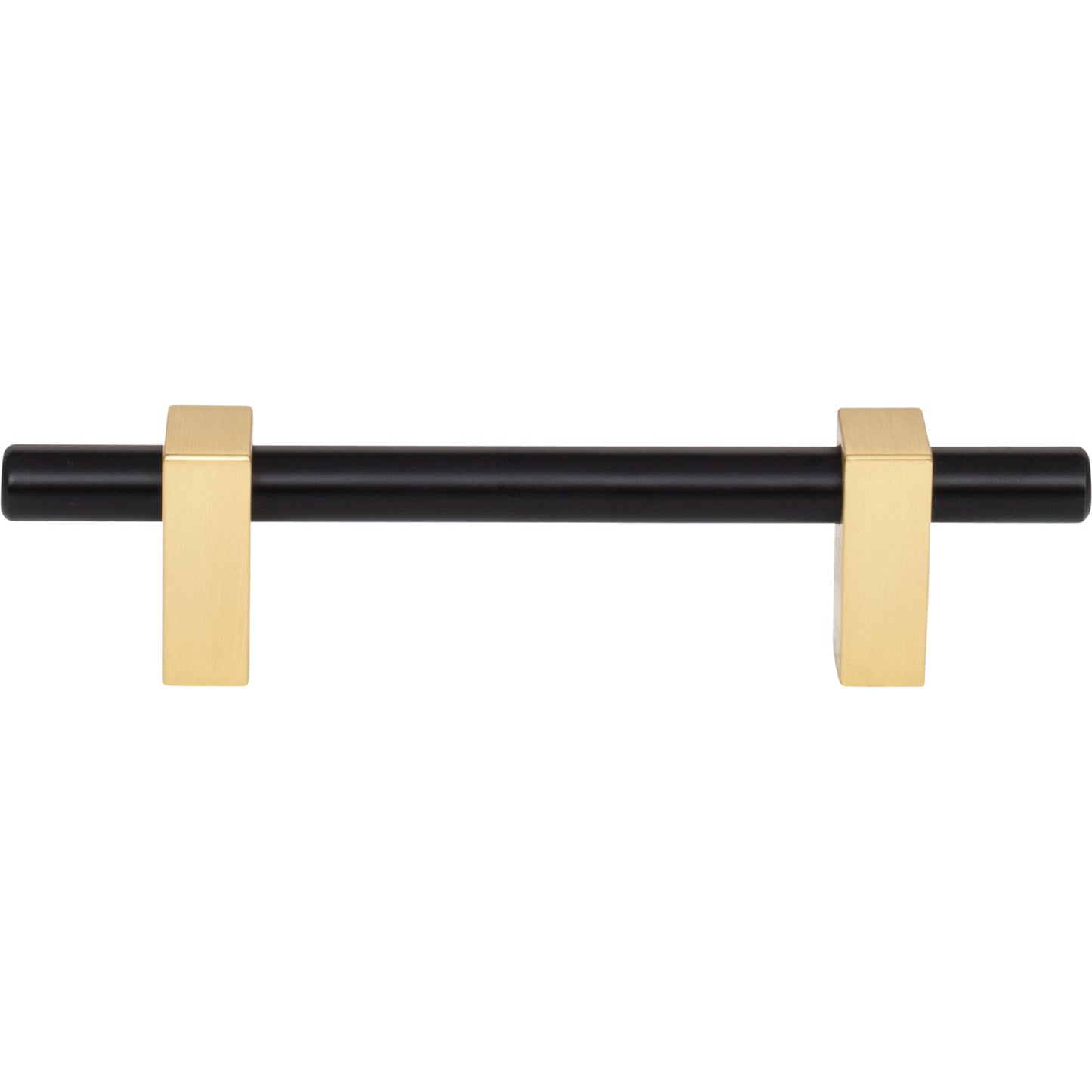 JEFFREY ALEXANDER 478-96MBBG Larkin 2 96 mm Center-to-Center Bar Pull - Matte Black w/Brushed Gold