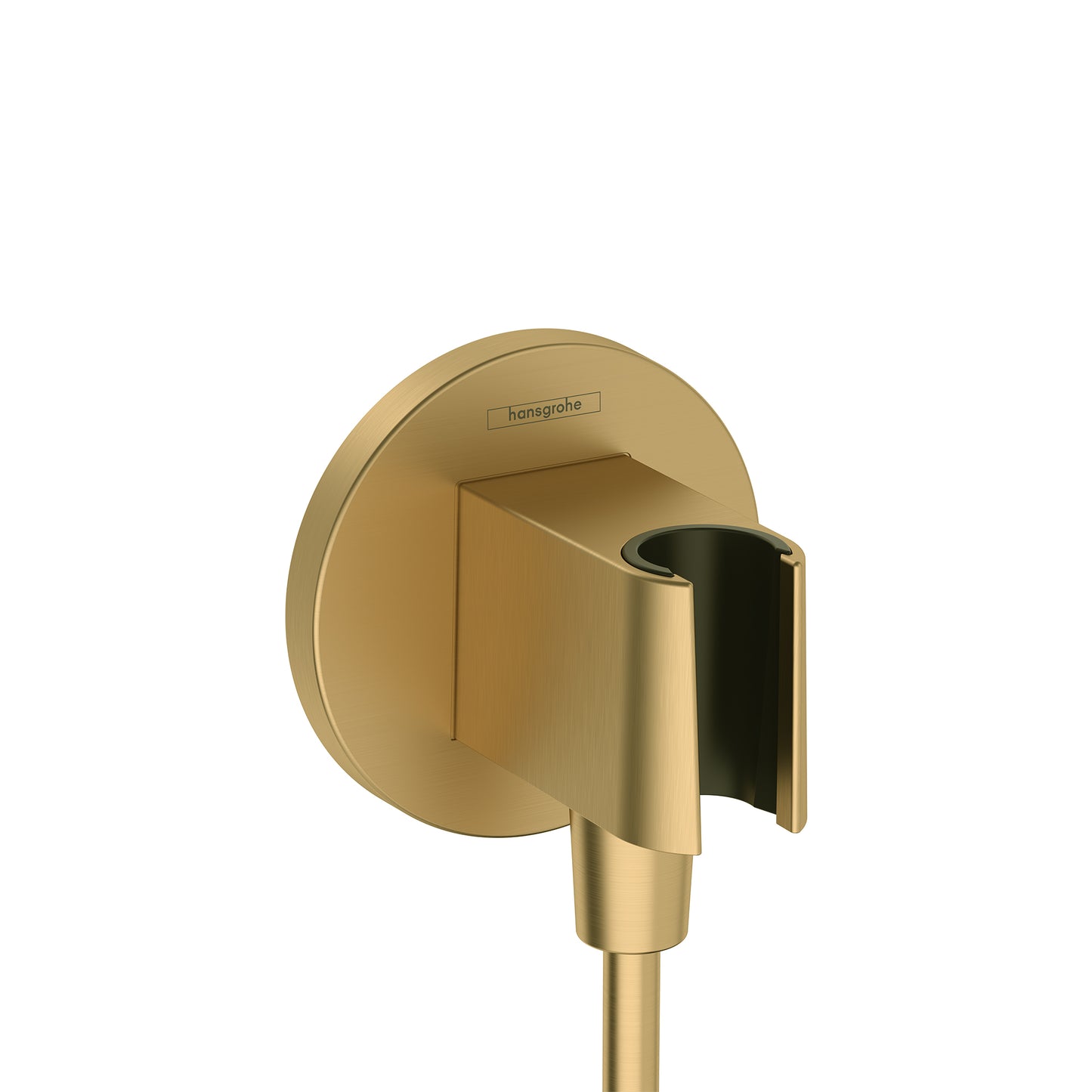 HANSGROHE 26888251 FixFit S Wall Outlet with Handshower Holder - Brushed Gold Optic