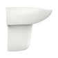 TOTO LHT242G#11 Prominence Oval Wall-Mount Bathroom Sink with CeFiONtect and Shroud for Single Hole Faucets , Colonial White