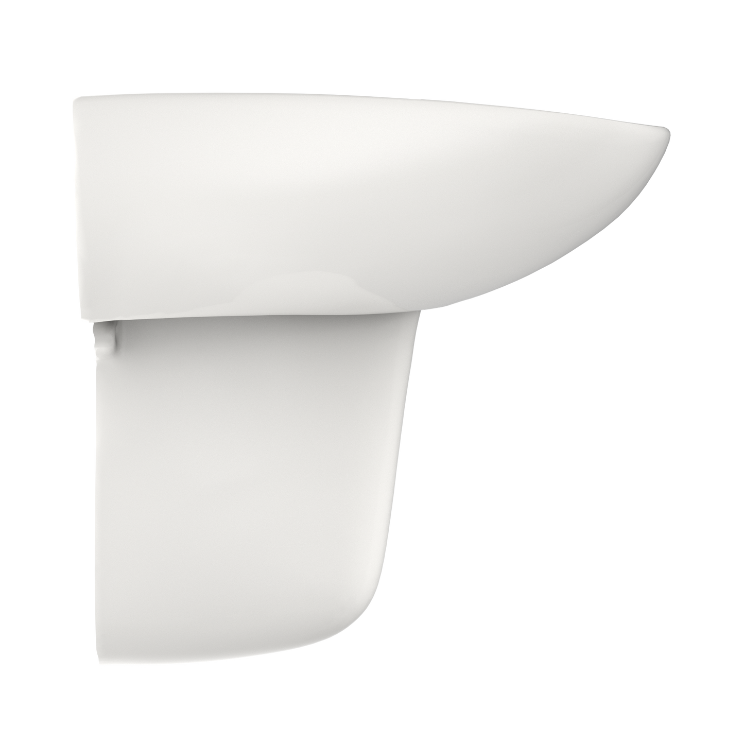 TOTO LHT242G#11 Prominence Oval Wall-Mount Bathroom Sink with CeFiONtect and Shroud for Single Hole Faucets , Colonial White