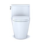 TOTO MS642124CEFG#01 Nexus One-Piece Elongated 1.28 Gpf Universal Height Toilet With Cefiontect And Ss124 Softclose Seat - Cotton White