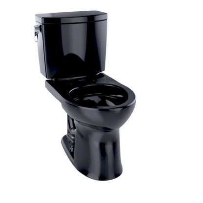 TOTO CST453CUF#51 Drake Ii 1G Two-Piece Round 1.0 Gpf Universal Height Toilet - Ebony