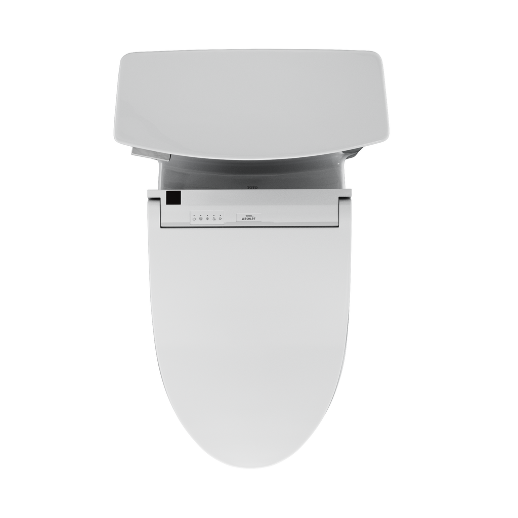 TOTO MW9643084CEFG#01 Washlet+ Soiree Elongated 1.28 Gpf Universal Height Toilet With C5 Bidet Seat - Cotton White