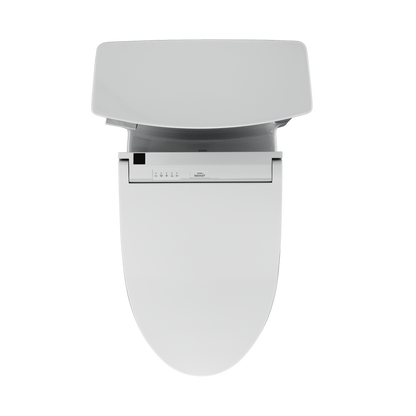 TOTO MW9643084CEFG#01 Washlet+ Soiree Elongated 1.28 Gpf Universal Height Toilet With C5 Bidet Seat - Cotton White