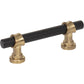 TOP KNOBS M2700 Bit 3" Center to Center Bar Pull - Flat Black and Honey Bronze