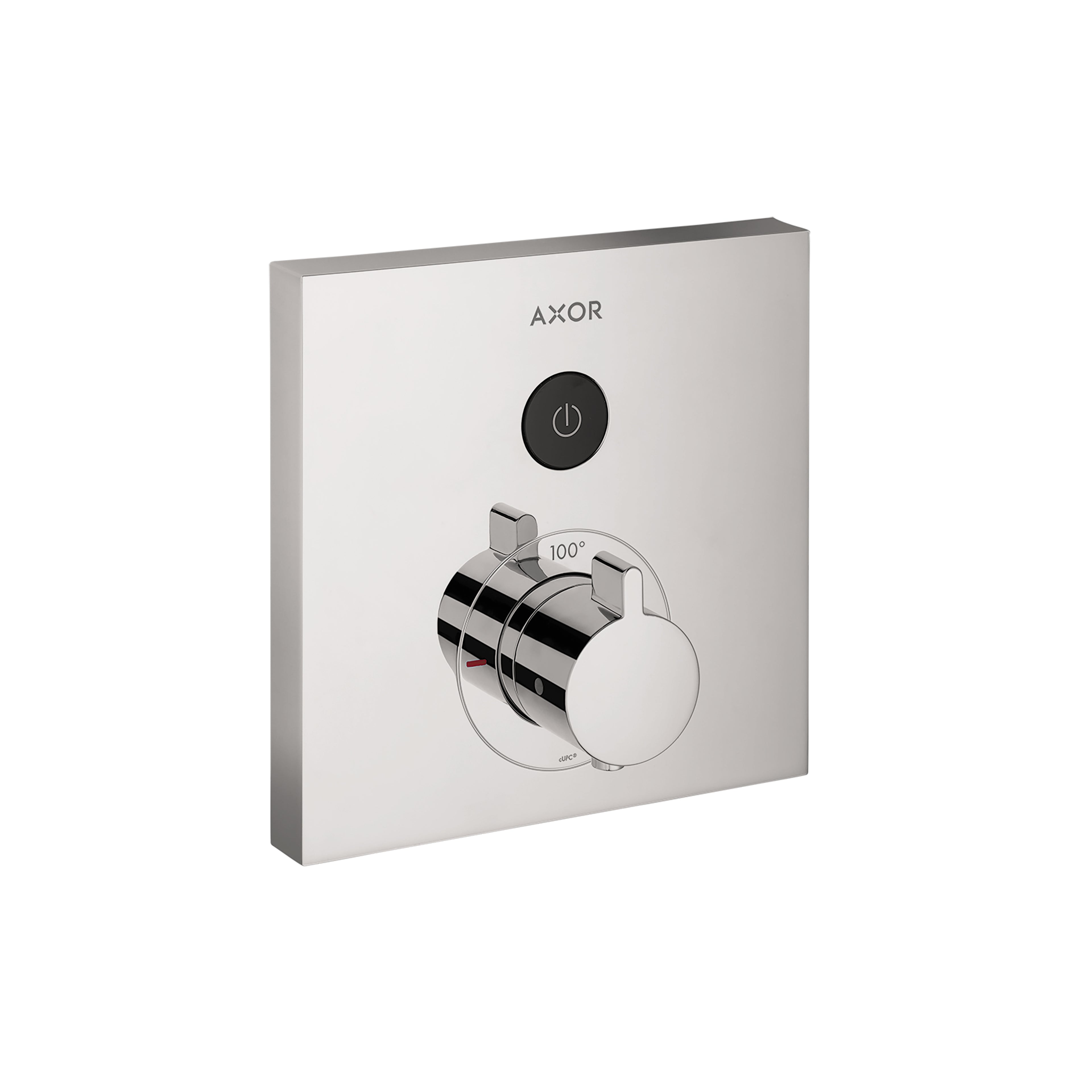 AXOR 36714001 ShowerSelect Thermostatic Trim Square for 1 Function - Chrome