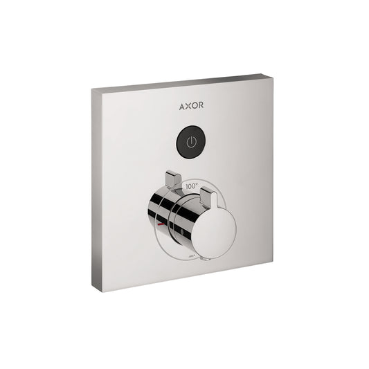 AXOR 36714001 ShowerSelect Thermostatic Trim Square for 1 Function - Chrome