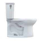 TOTO CST786CEFG#01 Drake Transitional Two-Piece Elongated 1.28 Gpf Universal Height Tornado Flush Toilet With Cefiontect - Cotton White