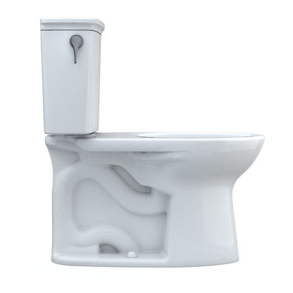 TOTO CST786CEFG#01 Drake Transitional Two-Piece Elongated 1.28 Gpf Universal Height Tornado Flush Toilet With Cefiontect - Cotton White