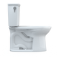 TOTO CST786CEFG.10#01 Drake Transitional Two-Piece Elongated 1.28 GPF Universal Height TORNADO FLUSH Toilet with 10 Inch Rough-In and CEFIONTECT , Cotton White