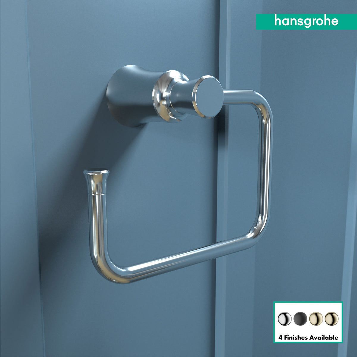 HANSGROHE 04786000 Joleena Towel Ring - Chrome