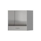 HANSGROHE 56065800 XtraStoris Original Recessed Toilet Paper Holder 6"x 6"x 5.5" - Brushed Stainless Steel