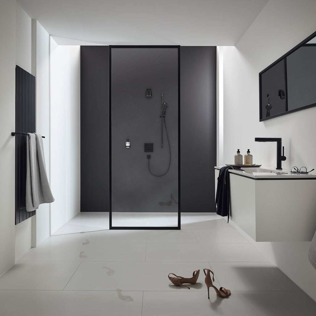HANSGROHE 24131671 Pulsify S Showerhead 105 1-Jet, 2.5 GPM - Matte Black