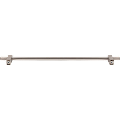JEFFREY ALEXANDER 698-305SN Larkin Knurled Ends 305 mm Center-to-Center Bar Pull - Satin Nickel