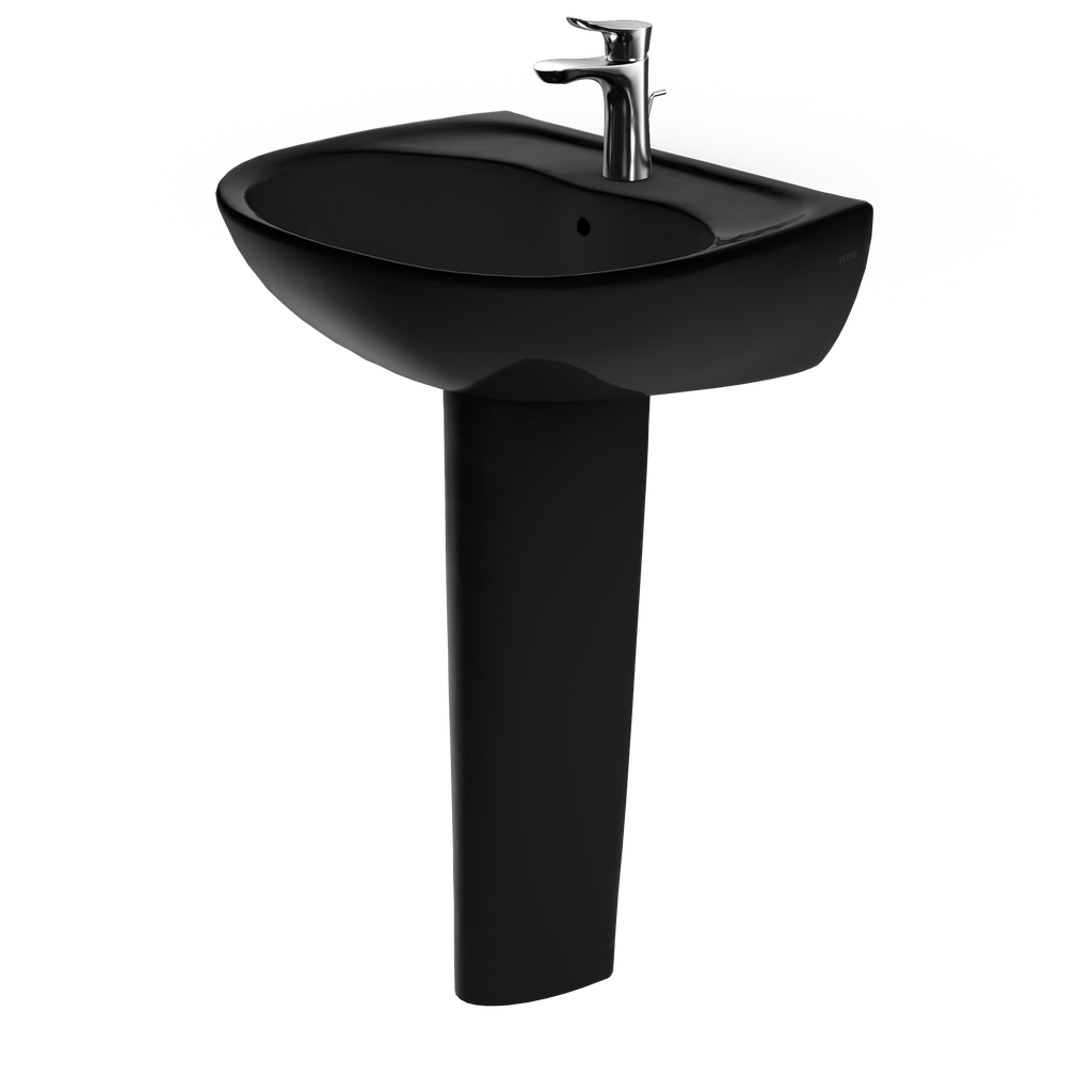 TOTO LPT241#51 Supreme Oval Basin Pedestal Bathroom Sink For Single Hole Faucets - Ebony