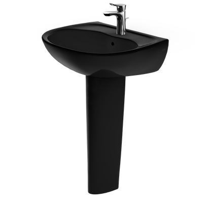 TOTO LPT241#51 Supreme Oval Basin Pedestal Bathroom Sink For Single Hole Faucets - Ebony