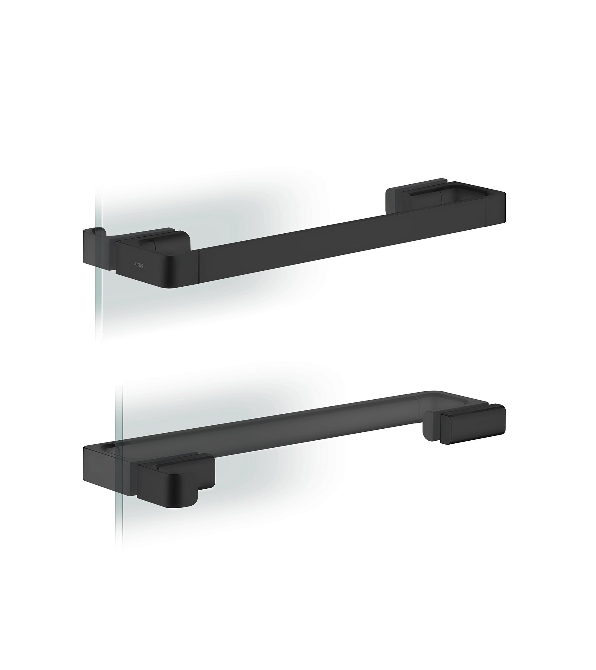 AXOR 42837670 Universal SoftSquare Shower Door Handle - Matte Black