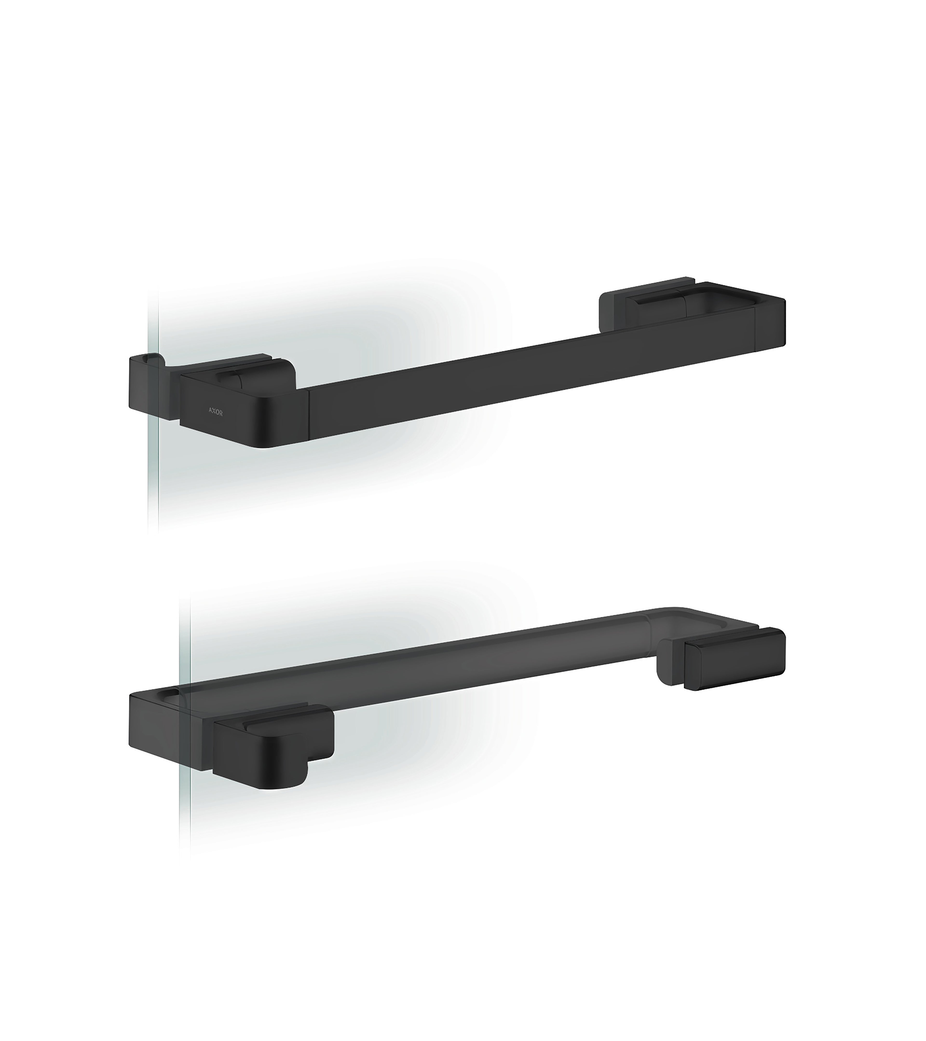 AXOR 42837670 Universal SoftSquare Shower Door Handle - Matte Black