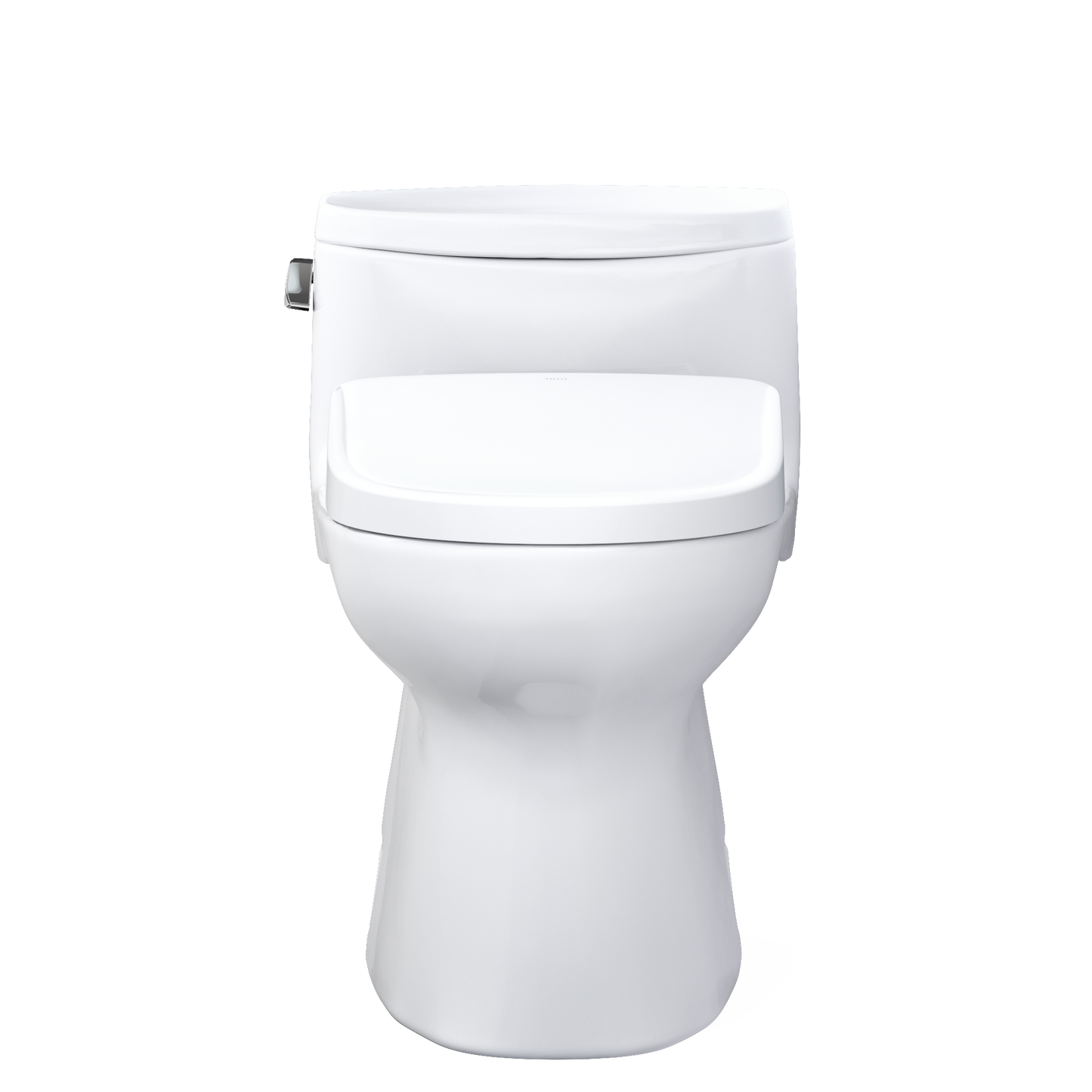 TOTO MW6444736CEFG#01 WASHLET+ Carolina II One-Piece Elongated 1.28 GPF Toilet and WASHLET+ S7 Contemporary Bidet Seat , Cotton White