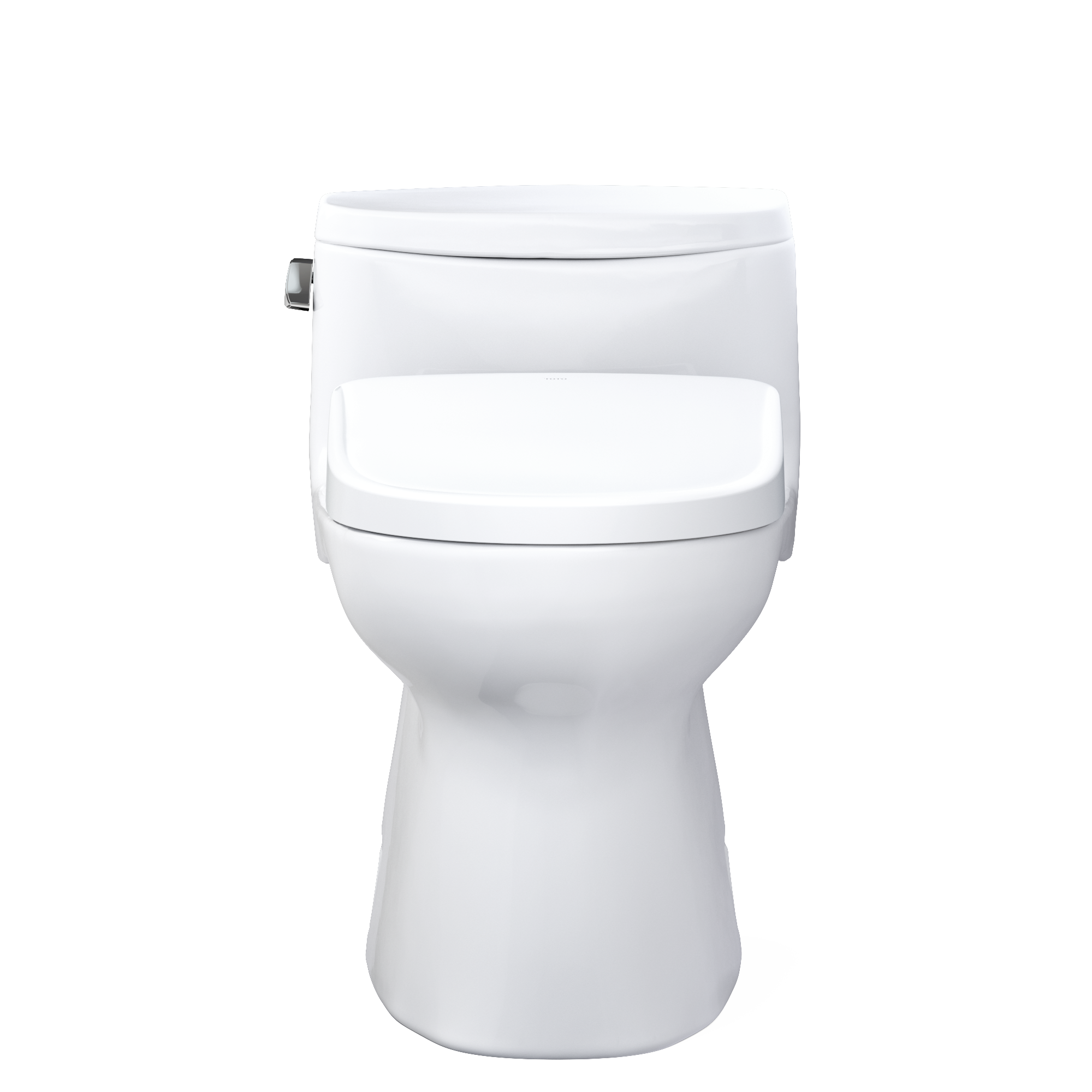 TOTO MW6444726CEFG#01 Washlet+ Carolina Ii One-Piece Elongated 1.28 Gpf Toilet And Washlet+ S7 Contemporary Bidet Seat - Cotton White