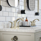 HANSGROHE 04813820 Locarno Widespread Faucet 110 with pop-up drain, 1.2 GPM - Brushed Nickel