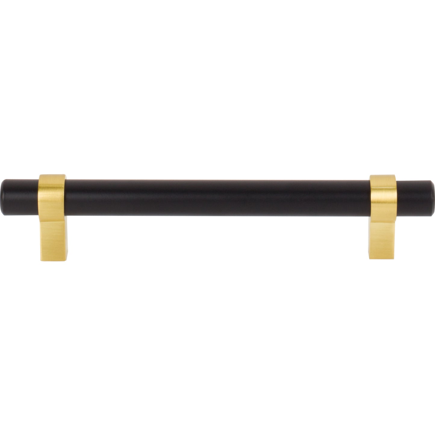 JEFFREY ALEXANDER 5128MBBG Key Grande 128 mm Center-to-Center Bar Pull - Matte Black w/Brushed Gold