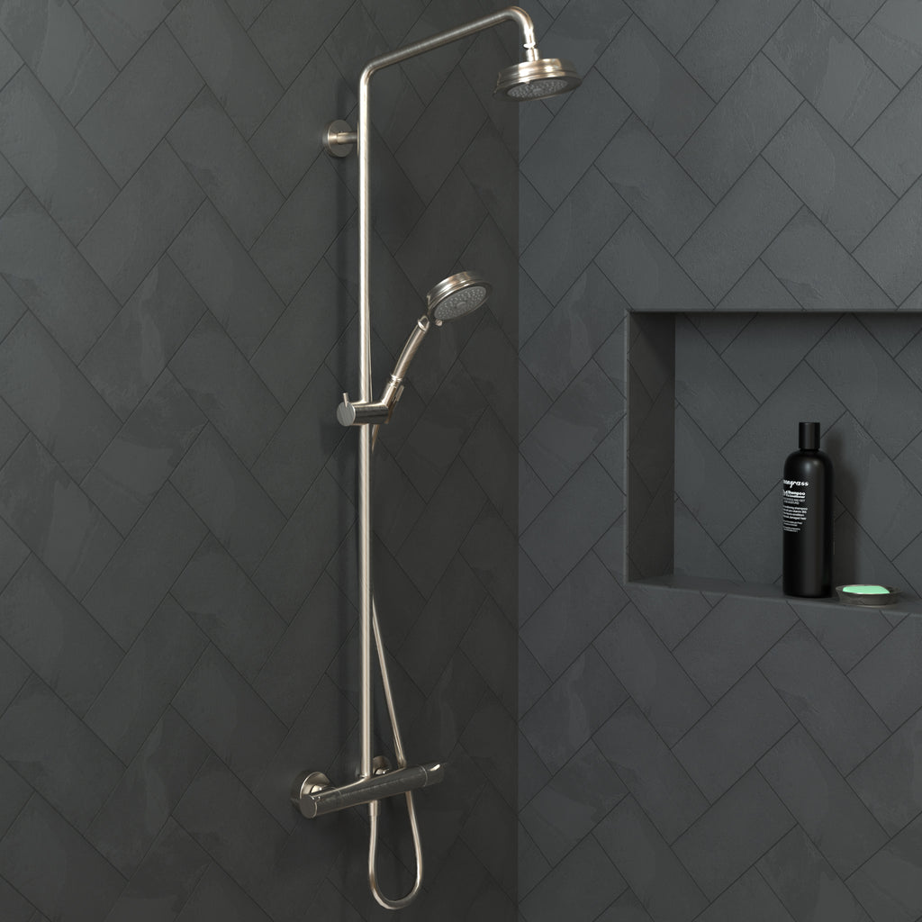 HANSGROHE 04751820 Croma 100 Classic Showerhead 3-Jet, 1.8 GPM - Brushed Nickel