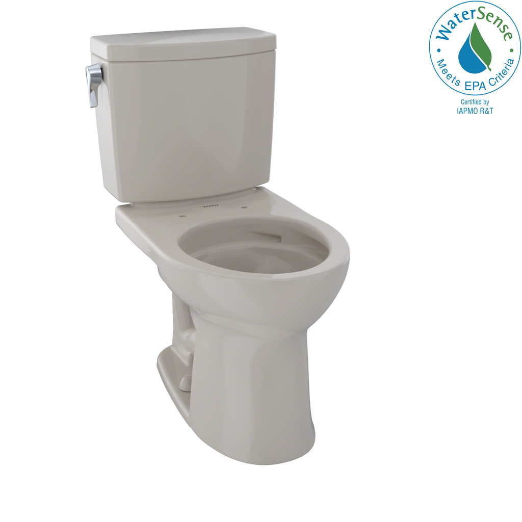 TOTO CST453CUFG#03 Drake Ii 1G Two-Piece Round 1.0 Gpf Universal Height Toilet With Cefiontect - Bone