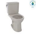 TOTO CST453CUFG#03 Drake Ii 1G Two-Piece Round 1.0 Gpf Universal Height Toilet With Cefiontect - Bone