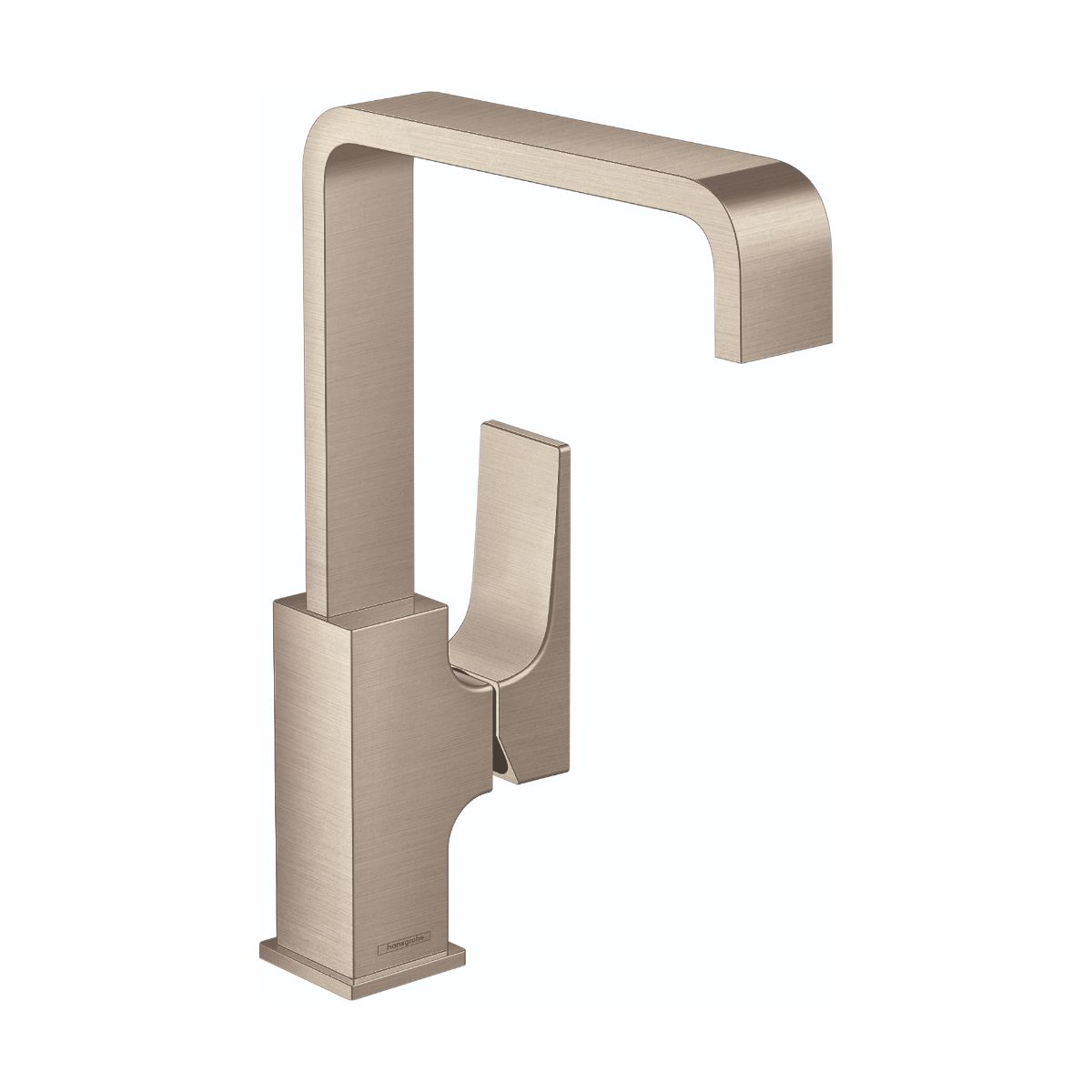 HANSGROHE 32511821 Metropol Single-Hole Faucet 230 with Lever Handle and Swivel Spout, 1.2 GPM - Brushed Nickel