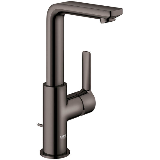 GROHE 23825A0A Single Hole Single-Handle L-Size Bathroom Faucet 1.2 GPM , Hard Graphite