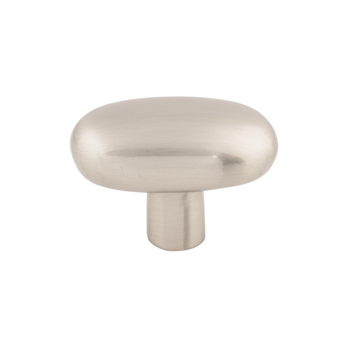 TOP KNOBS M2074 Aspen II Large Potato 2" Length Oval Knob , Brushed Satin Nickel