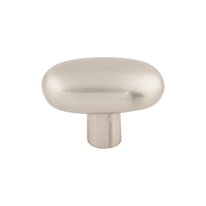 TOP KNOBS M2074 Aspen II Large Potato 2" Length Oval Knob - Brushed Satin Nickel