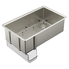 MOEN GS161400R Luxe Chef ™ 33” Workstation System  Steel Undermount Single Bowl Sink - Stainless