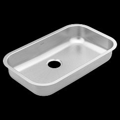 MOEN GS18156B 1800 Series  Steel 18 Gauge Single Bowl Sink In Stainless