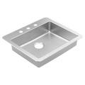 MOEN GS181733B Prep 25" Drop-In Single Bowl Sink - Stainless