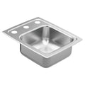 MOEN GS181873 1800 Series 13"X17"  Steel 18 Gauge Single Bowl Drop In Sink - Stainless