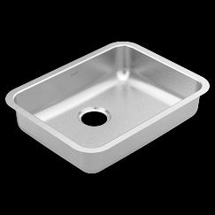 MOEN GS20167B 2000 Series  Steel 20 Gauge Single Bowl Sink In Stainless