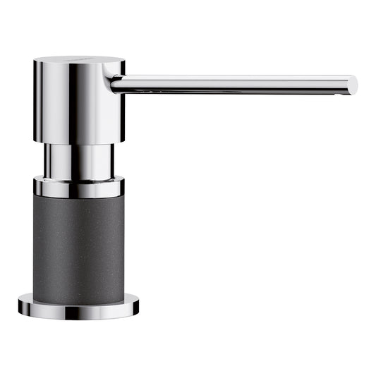 BLANCO 402300 Lato Lato Soap Dispenser - Chrome/Anthracite in Chrome/Anthracite