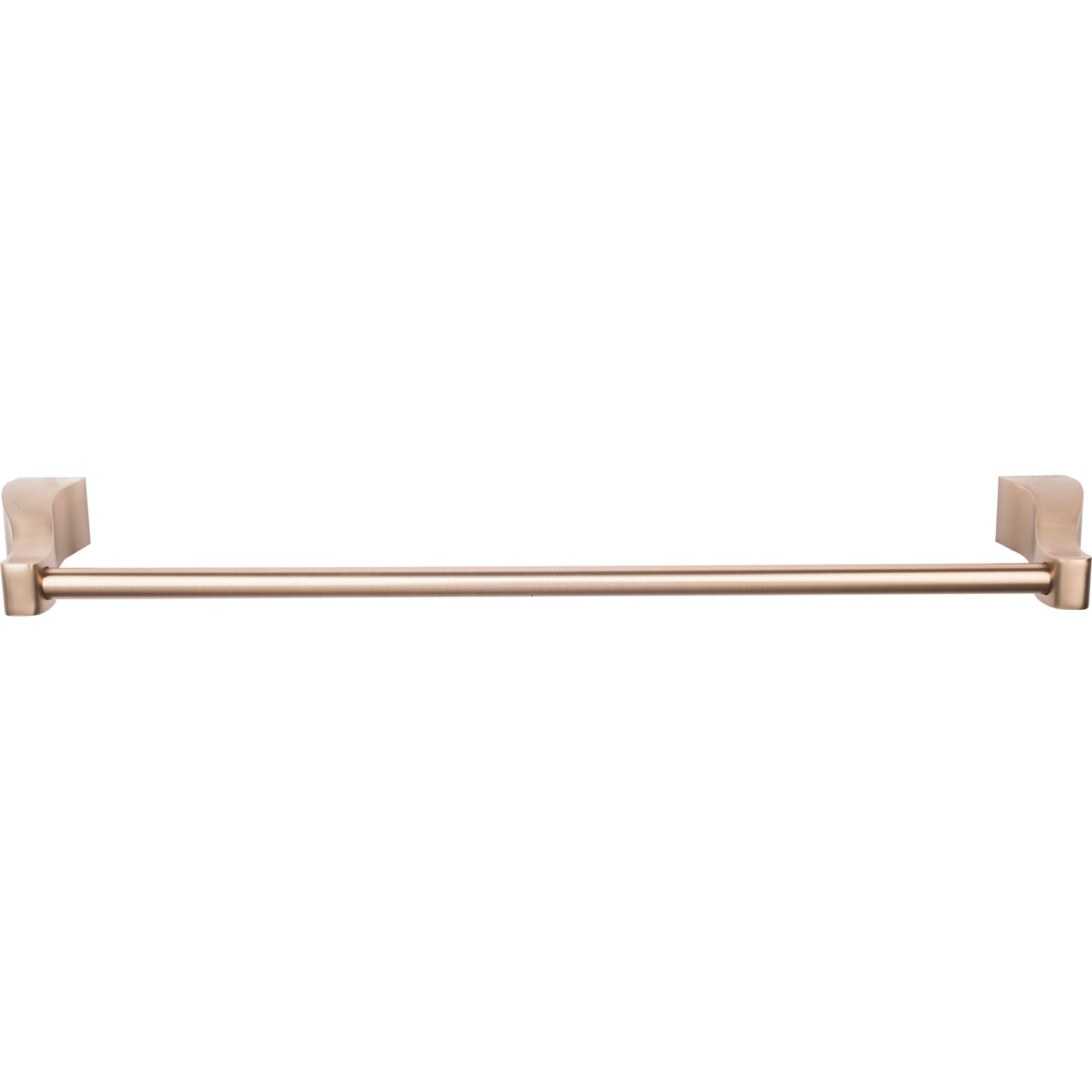 TOP KNOBS AQ6BB Aqua Single 19 1/4" Wall Mounted Towel Bar - Brushed Bronze