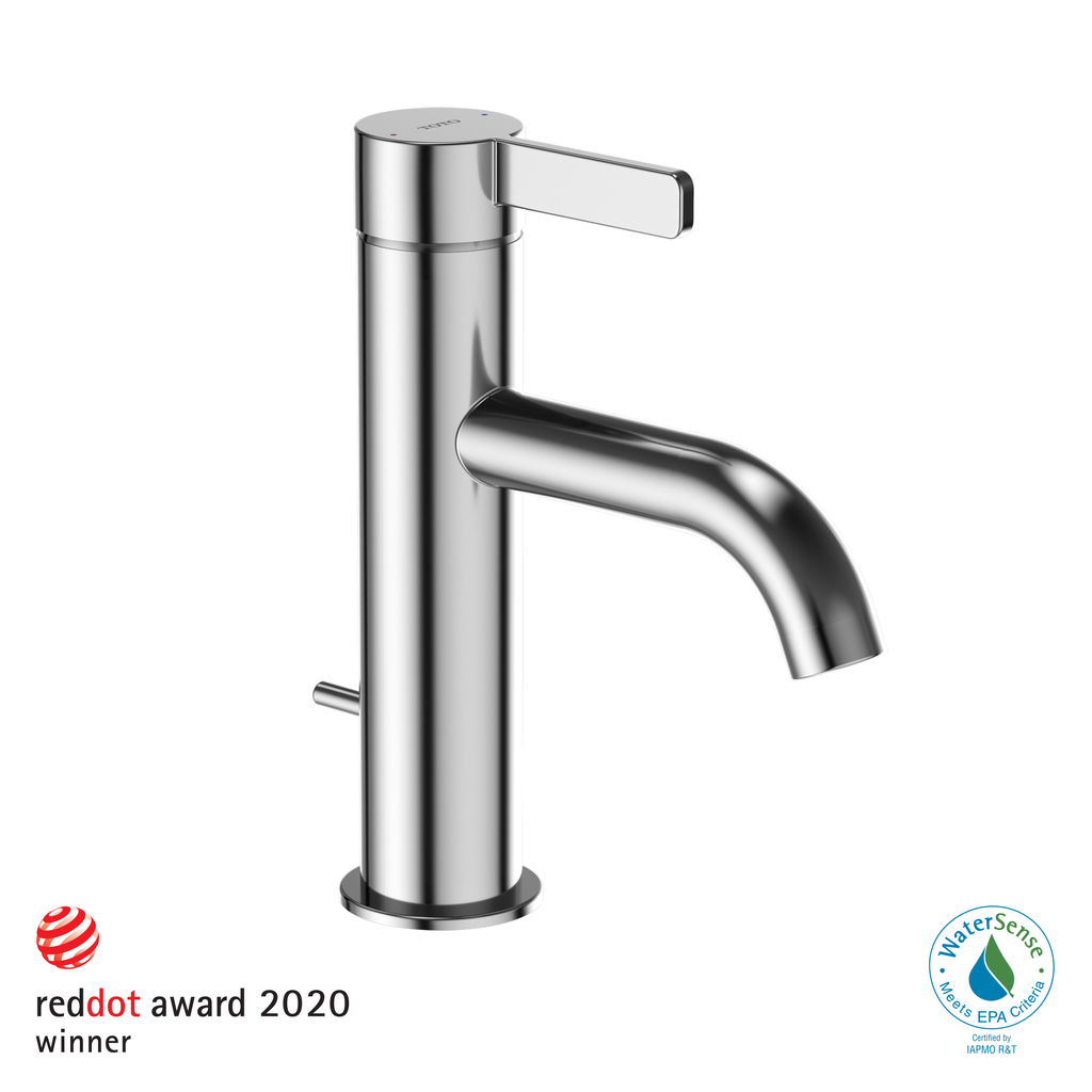 TOTO TLG11301U#CP Gf Series 1.2 Gpm Single Handle Bathroom Sink Faucet With Comfort Glide Technology And Drain Assembly - Polished Chrome