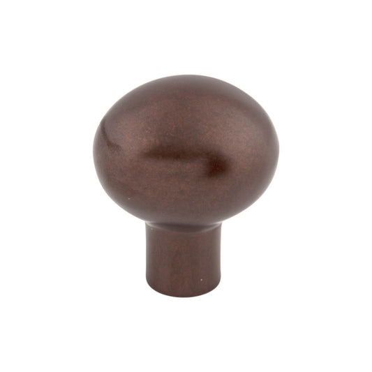 TOP KNOBS M1528 Aspen Small Egg 1 3/16" Length Oval Knob - Mahogany Bronze