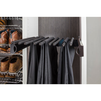 HARDWARE RESOURCES PPR-2414-ORB Dark Bronze 24" Wide Pant Rack - Dark Bronze