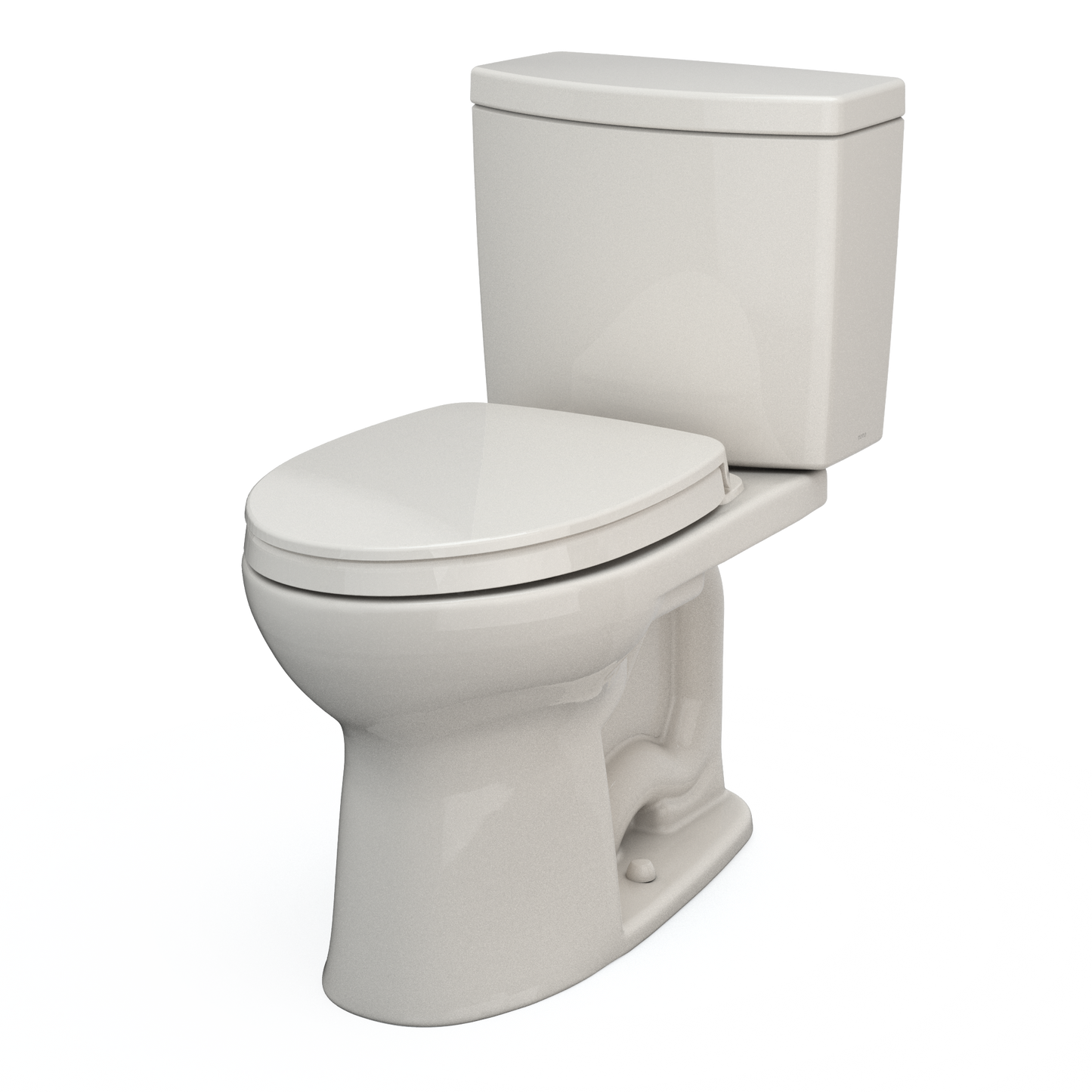 TOTO MS454124CUFG#11 Drake II 1G Two-Piece Elongated 1.0 GPF Universal Height Toilet with CEFIONTECT and SS124 SoftClose Seat , Colonial White